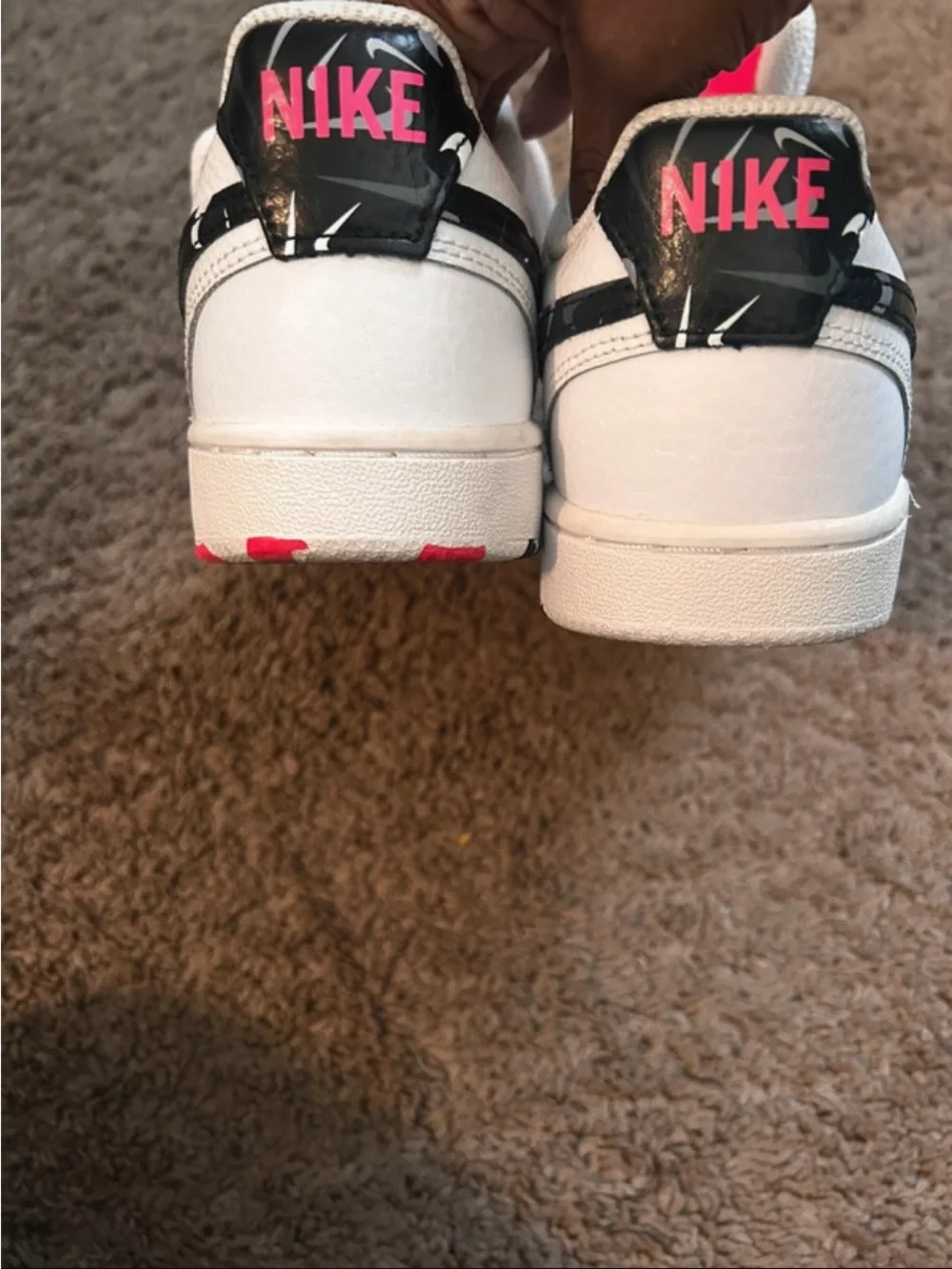 Nike Court Vision Low White Hyper Pink DM8079-100 Womens US Size 7.5
